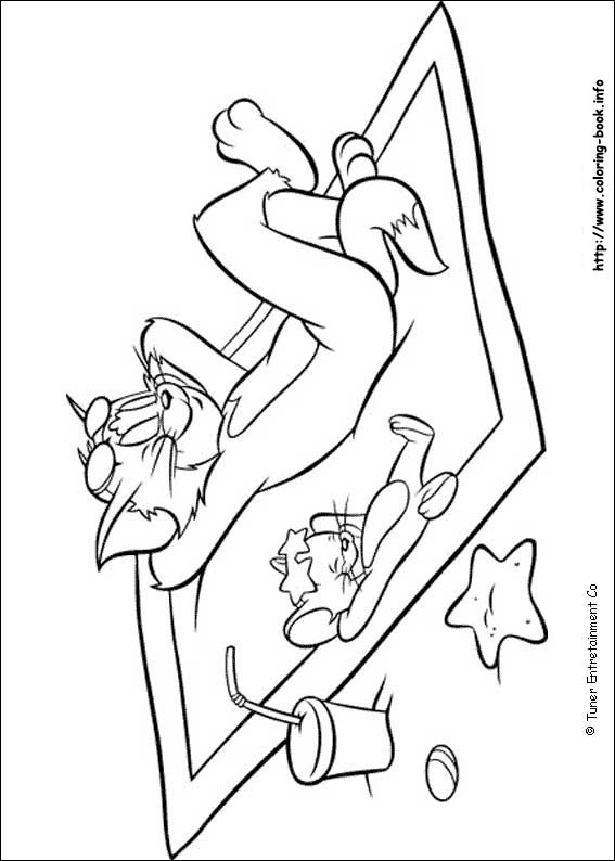 Tom and Jerry coloring picture